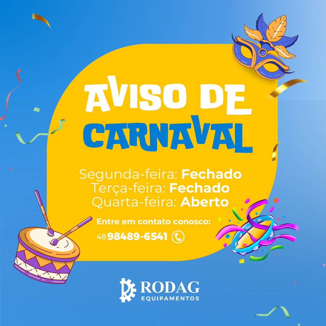 Aviso de carnaval!