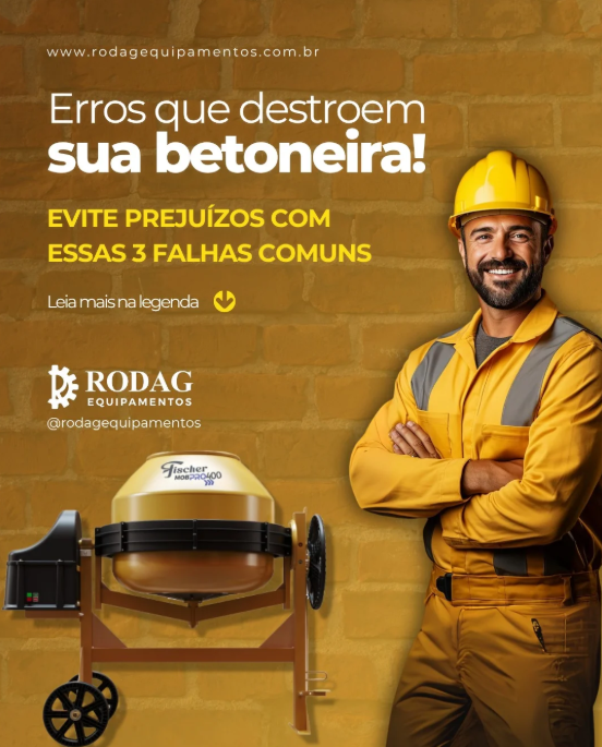 danificam sua betoneira