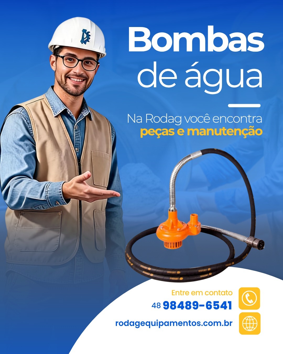 Na Rodag Equipamentos, você encontra bombas para drenagem de água de alta qualidade