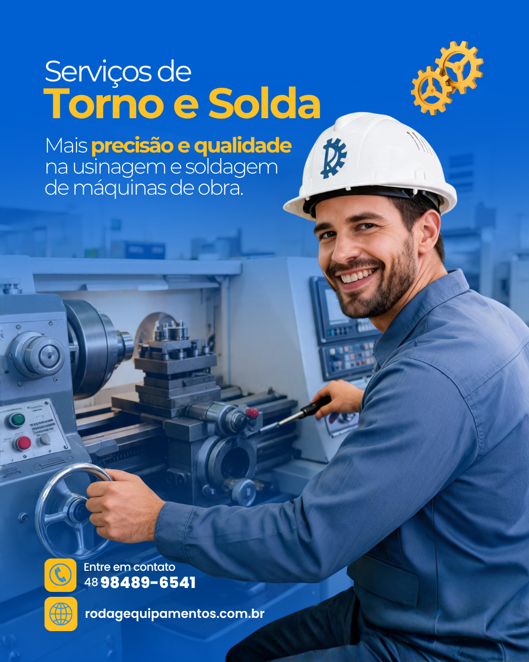 Na Rodag Equipamentos, realizamos serviços de torno e solda com alto padrão de qualidade