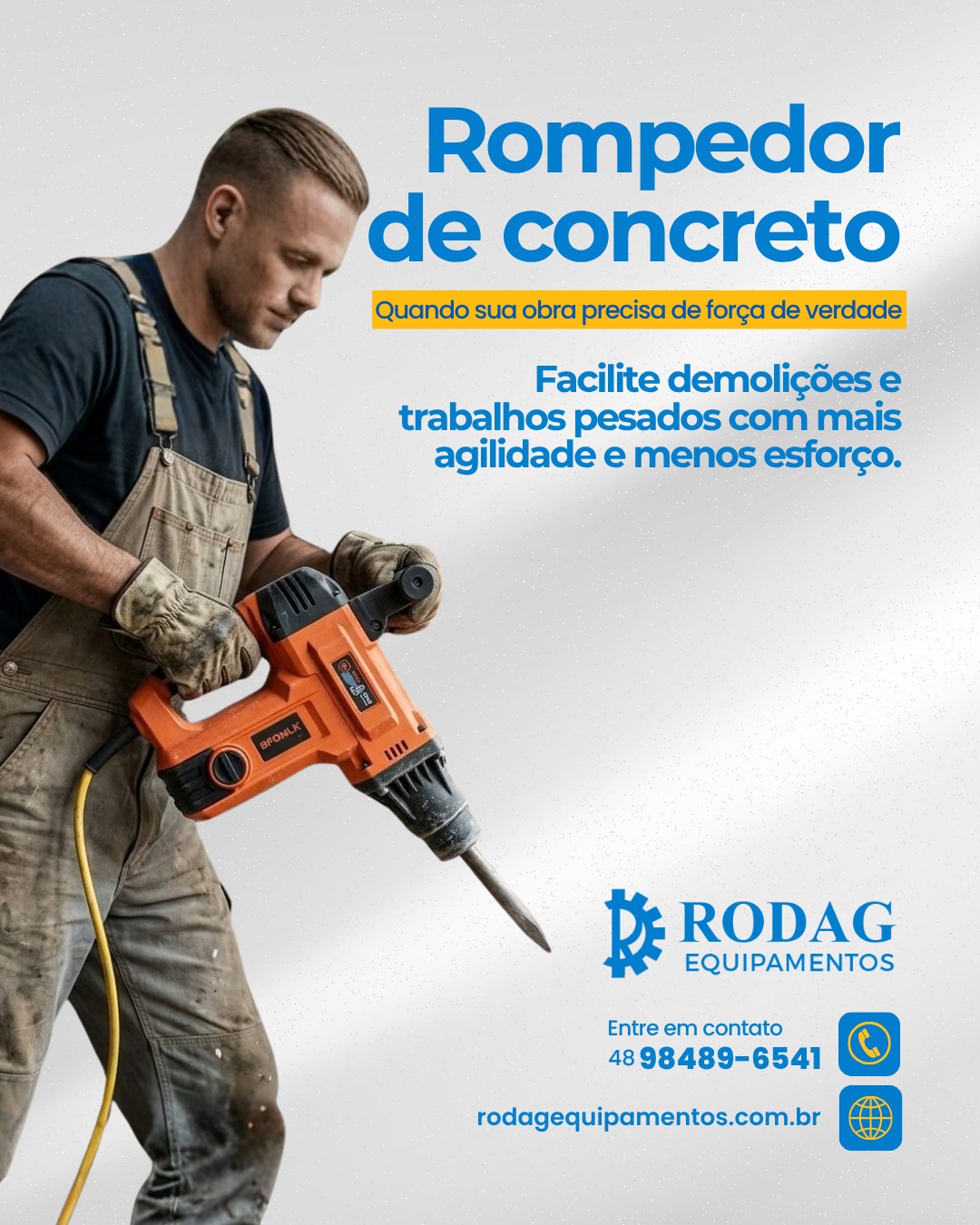 Entre em contato e encontre o equipamento ideal para sua obra!